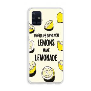 CaseCompany Lemonade: Galaxy A51 4G Transparant Hoesje