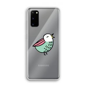 CaseCompany Birdy: Samsung Galaxy S20 Transparant Hoesje