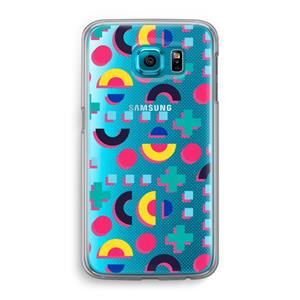 CaseCompany 8-bit N°2: Samsung Galaxy S6 Transparant Hoesje
