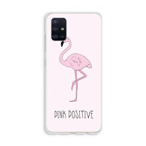 CaseCompany Pink positive: Galaxy A51 4G Transparant Hoesje