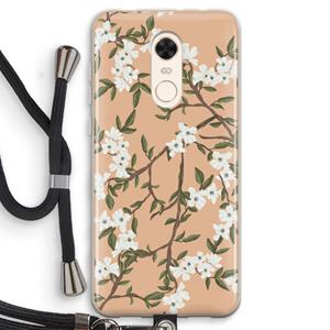 CaseCompany Blossoming spring: Xiaomi Redmi 5 Transparant Hoesje met koord