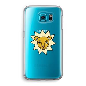 CaseCompany Kleine leeuw: Samsung Galaxy S6 Transparant Hoesje