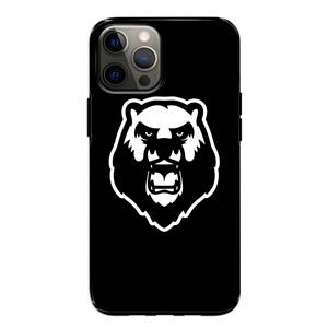 CaseCompany Angry Bear (black): iPhone 12 Tough Case