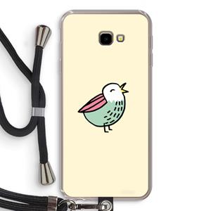 CaseCompany Birdy: Samsung Galaxy J4 Plus Transparant Hoesje met koord