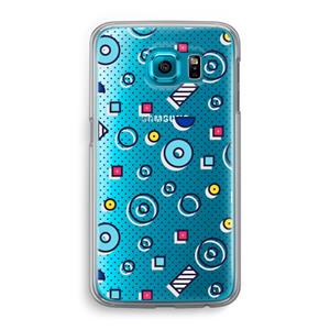 CaseCompany 8-bit N°9: Samsung Galaxy S6 Transparant Hoesje