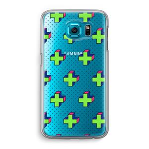 CaseCompany 8-bit N°10: Samsung Galaxy S6 Transparant Hoesje