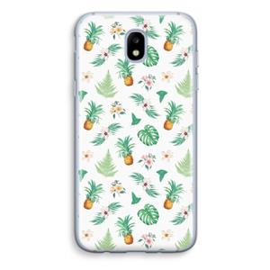 CaseCompany Ananas bladeren: Samsung Galaxy J5 (2017) Transparant Hoesje