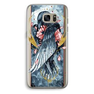 CaseCompany Golden Raven: Samsung Galaxy S7 Edge Transparant Hoesje