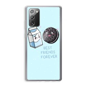 CaseCompany Best Friend Forever: Samsung Galaxy Note 20 / Note 20 5G Transparant Hoesje