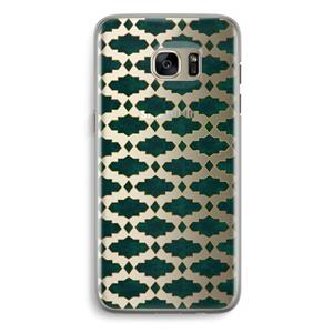 CaseCompany Moroccan tiles: Samsung Galaxy S7 Edge Transparant Hoesje