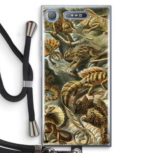CaseCompany Haeckel Lacertilia: Sony Xperia XZ1 Transparant Hoesje met koord