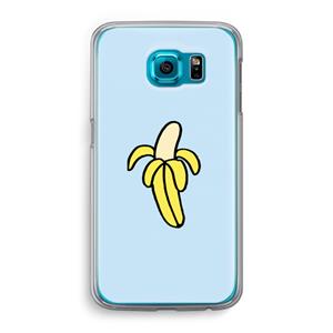 CaseCompany Banana: Samsung Galaxy S6 Transparant Hoesje