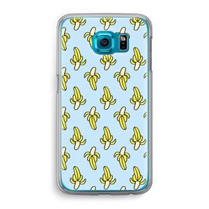 CaseCompany Bananas: Samsung Galaxy S6 Transparant Hoesje