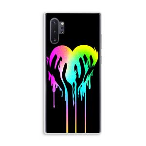 CaseCompany Hold My Heart: Samsung Galaxy Note 10 Plus Transparant Hoesje