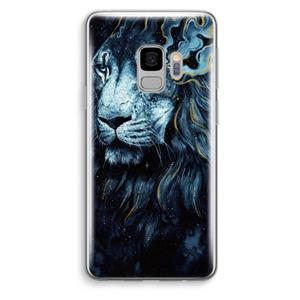 CaseCompany Darkness Lion: Samsung Galaxy S9 Transparant Hoesje
