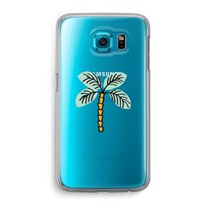CaseCompany Palmboom: Samsung Galaxy S6 Transparant Hoesje