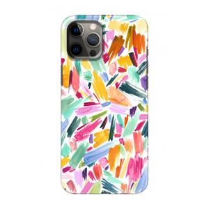 CaseCompany Watercolor Brushstrokes: Volledig geprint iPhone 12 Pro Hoesje
