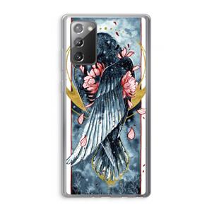 CaseCompany Golden Raven: Samsung Galaxy Note 20 / Note 20 5G Transparant Hoesje
