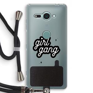 CaseCompany Girl Gang: Sony Xperia XZ2 Compact Transparant Hoesje met koord