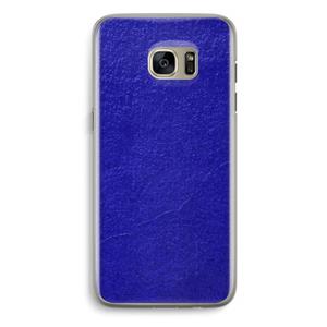 CaseCompany Majorelle Blue: Samsung Galaxy S7 Edge Transparant Hoesje