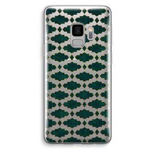 CaseCompany Moroccan tiles: Samsung Galaxy S9 Transparant Hoesje