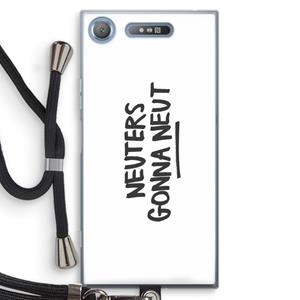 CaseCompany Neuters: Sony Xperia XZ1 Transparant Hoesje met koord