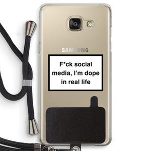 CaseCompany I'm dope: Samsung Galaxy A5 (2016) Transparant Hoesje met koord