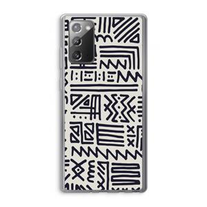 CaseCompany Marrakech print: Samsung Galaxy Note 20 / Note 20 5G Transparant Hoesje