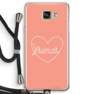 CaseCompany Friends heart: Samsung Galaxy A5 (2016) Transparant Hoesje met koord
