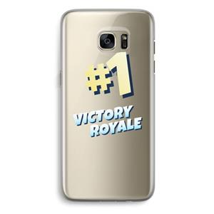 CaseCompany Victory Royale: Samsung Galaxy S7 Edge Transparant Hoesje