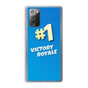 CaseCompany Victory Royale: Samsung Galaxy Note 20 / Note 20 5G Transparant Hoesje