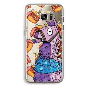 CaseCompany Loot Burger: Samsung Galaxy S7 Edge Transparant Hoesje