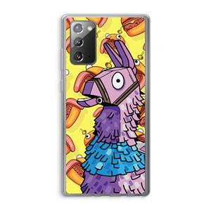 CaseCompany Loot Burger: Samsung Galaxy Note 20 / Note 20 5G Transparant Hoesje