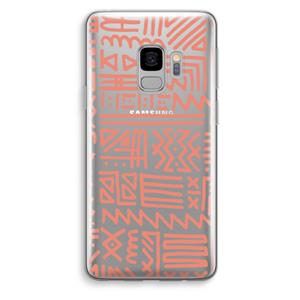 CaseCompany Marrakech Pink: Samsung Galaxy S9 Transparant Hoesje