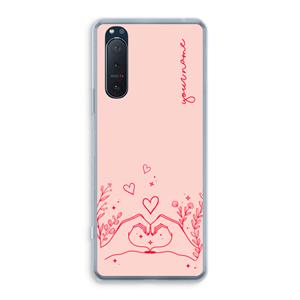 CaseCompany Love is in the air: Sony Xperia 5 II Transparant Hoesje
