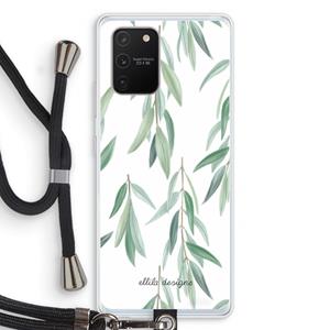 CaseCompany Branch up your life: Samsung Galaxy S10 Lite Transparant Hoesje met koord