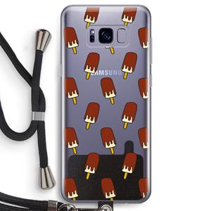 CaseCompany Yummy: Samsung Galaxy S8 Transparant Hoesje met koord