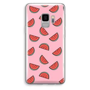 CaseCompany Watermeloen: Samsung Galaxy S9 Transparant Hoesje