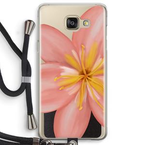CaseCompany Pink Ellila Flower: Samsung Galaxy A5 (2016) Transparant Hoesje met koord