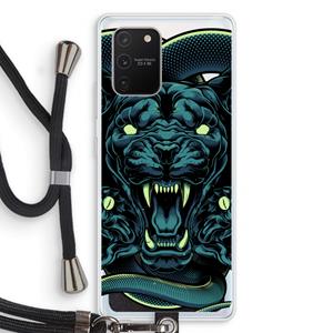 CaseCompany Cougar and Vipers: Samsung Galaxy S10 Lite Transparant Hoesje met koord