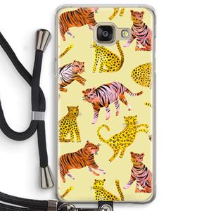 CaseCompany Cute Tigers and Leopards: Samsung Galaxy A5 (2016) Transparant Hoesje met koord