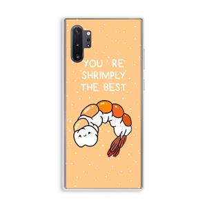 CaseCompany You're Shrimply The Best: Samsung Galaxy Note 10 Plus Transparant Hoesje