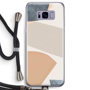 CaseCompany Formo: Samsung Galaxy S8 Transparant Hoesje met koord
