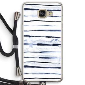 CaseCompany Ink Stripes: Samsung Galaxy A5 (2016) Transparant Hoesje met koord