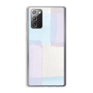 CaseCompany Square pastel: Samsung Galaxy Note 20 / Note 20 5G Transparant Hoesje