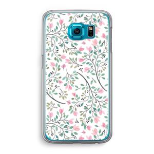 CaseCompany Sierlijke bloemen: Samsung Galaxy S6 Transparant Hoesje