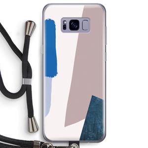 CaseCompany Lapis: Samsung Galaxy S8 Transparant Hoesje met koord