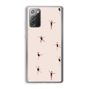 CaseCompany Dancing #1: Samsung Galaxy Note 20 / Note 20 5G Transparant Hoesje