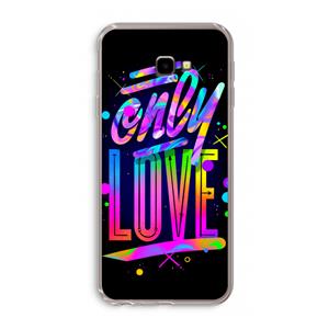 CaseCompany Only Love: Samsung Galaxy J4 Plus Transparant Hoesje