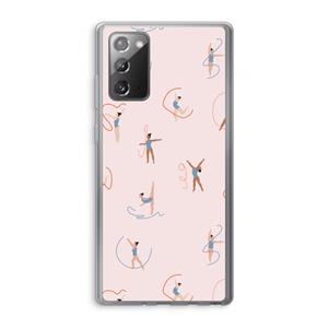 CaseCompany Dancing #3: Samsung Galaxy Note 20 / Note 20 5G Transparant Hoesje